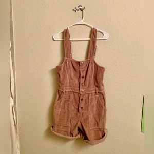 Aerie Corduroy Overall Shorts